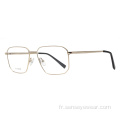 Brand Designer Titanium Optical Cadre Lunes pour hommes